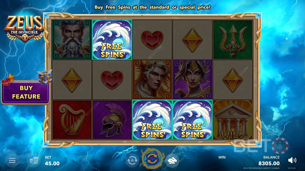 Zeus The Invincible Überprüfung durch BETO Slots
