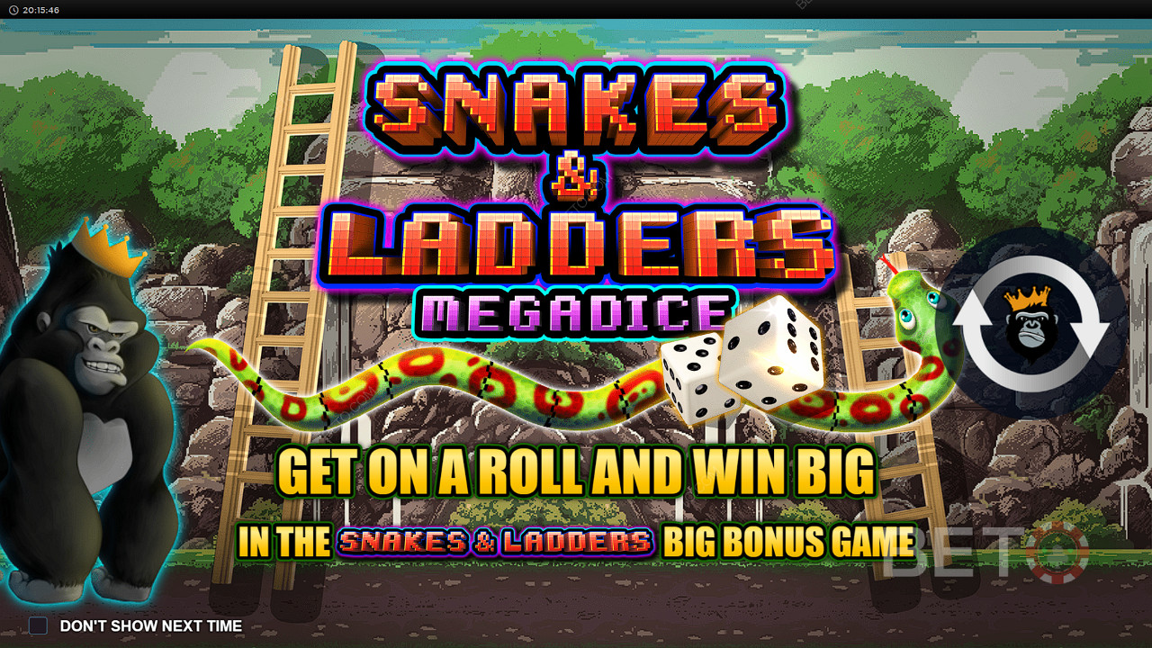 Lösen Sieden Snakes and LaddersBoard Bonus ausund jagen Sie den Maximalgewinn