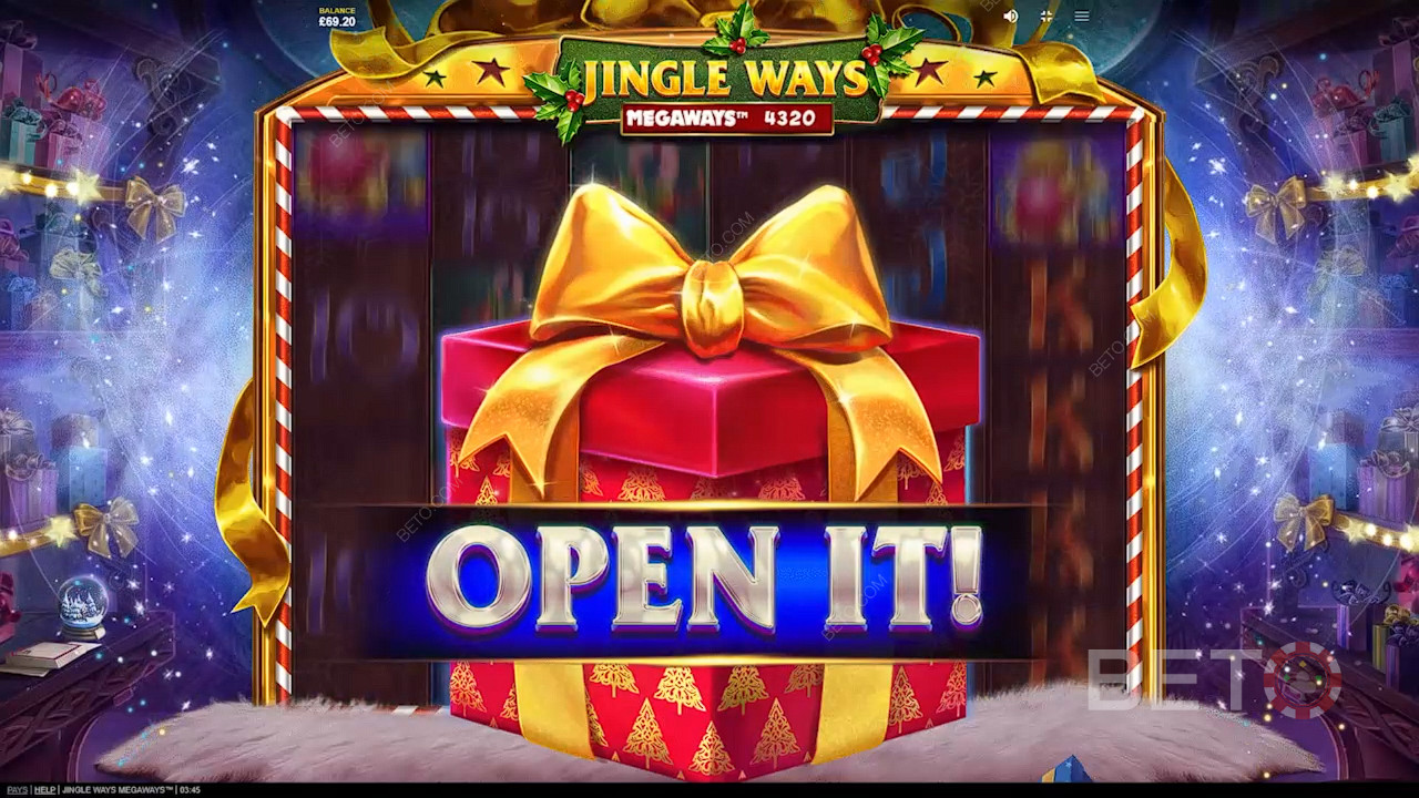 Öffnen Sie das Geschenk und entdecken Sie leistungsstarke Funktionen im Jingle Ways Megaways-Spielautomaten
