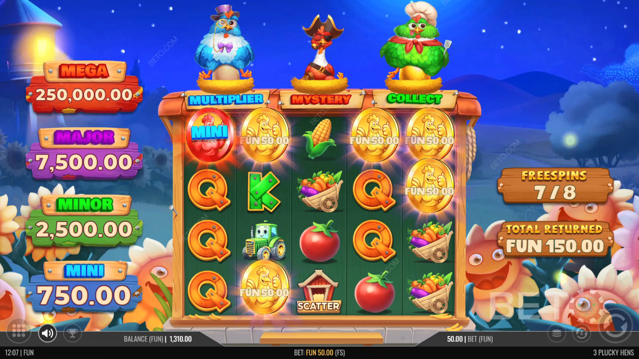 3 Plucky Hens Überprüfung durch BETO Slots