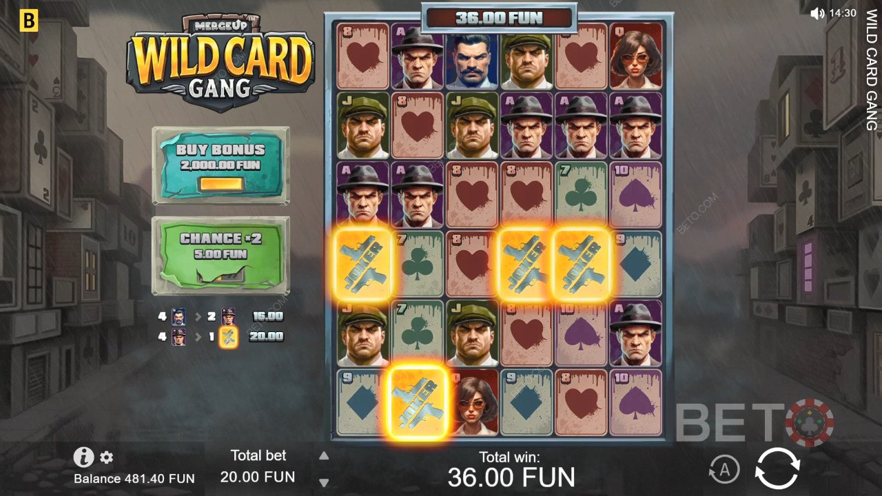 Wild Card Gang Überprüfung durch BETO Slots