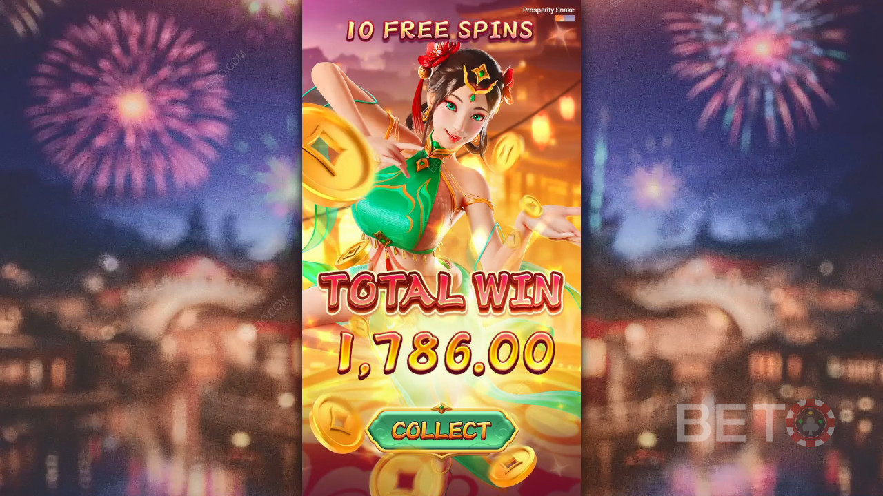 Gewinnen Sie das 5.000-fache Ihres Einsatzes beim Prosperity Snake Slot!
