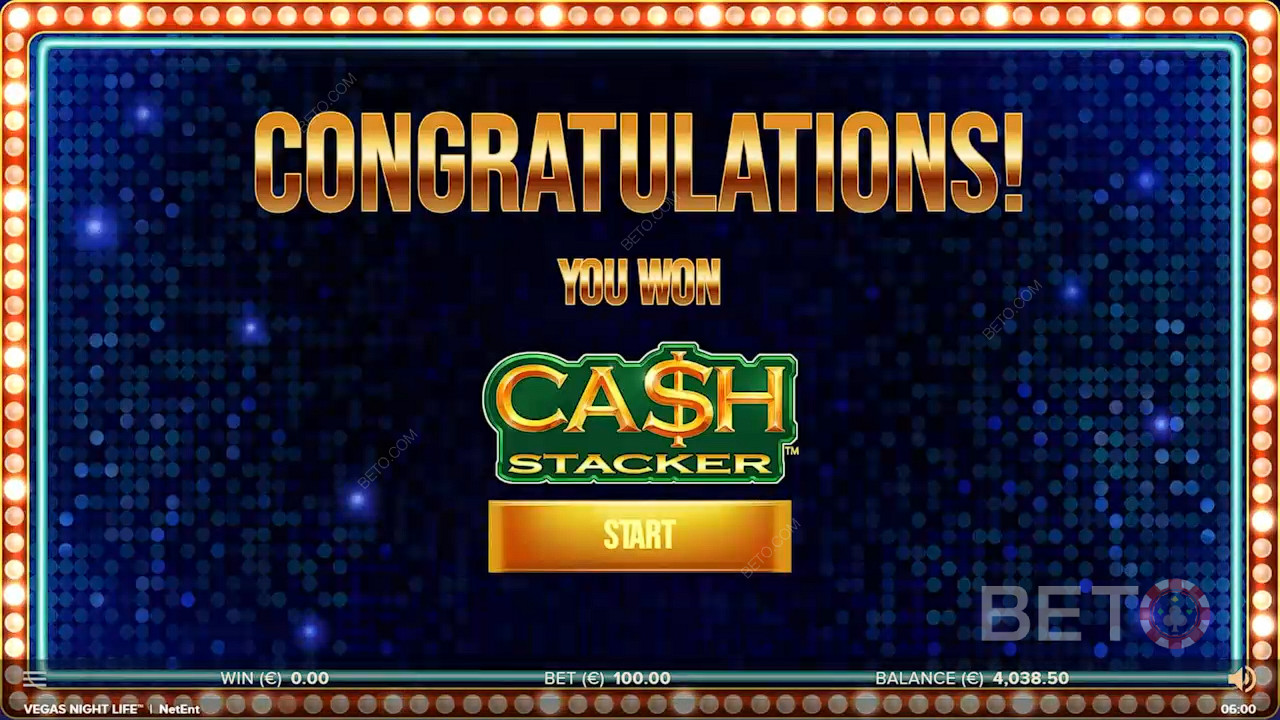 Der Cash Stacker ist die aufregendste Funktion dieses Casinospiels