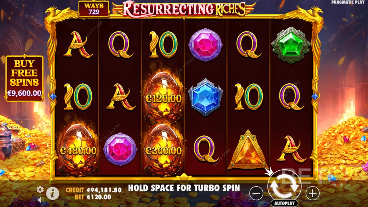 Gewinnen Sie das 4.000-fache Ihres Einsatzes im Resurrecting Riches Slot!