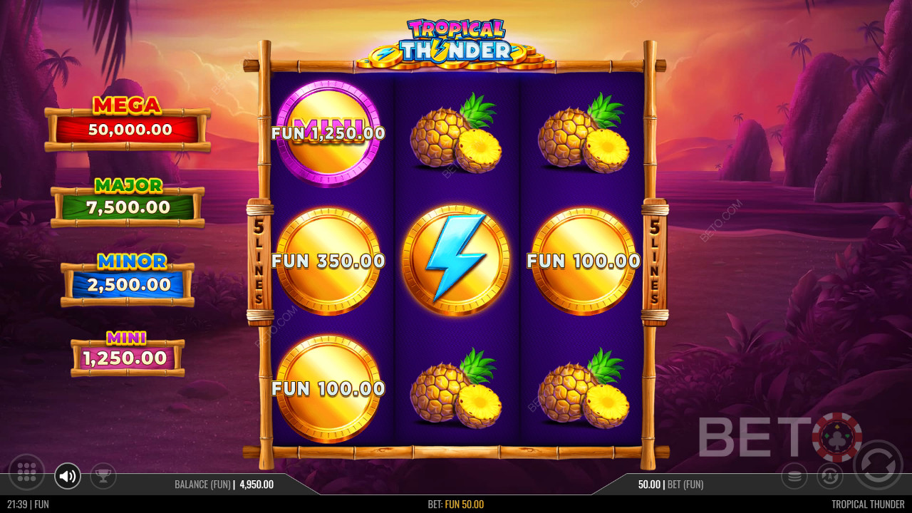 Tropical Thunder Überprüfung durch BETO Slots