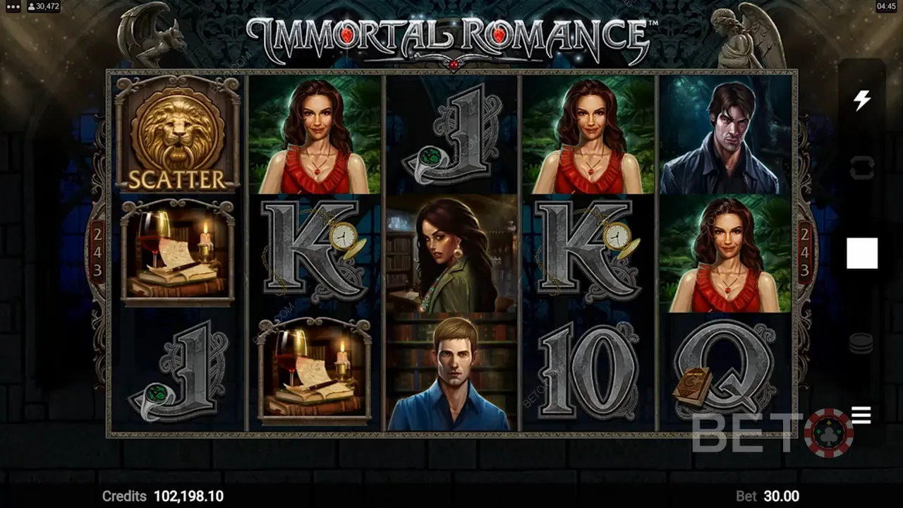 Spielverlauf von Immortal Romance video slot