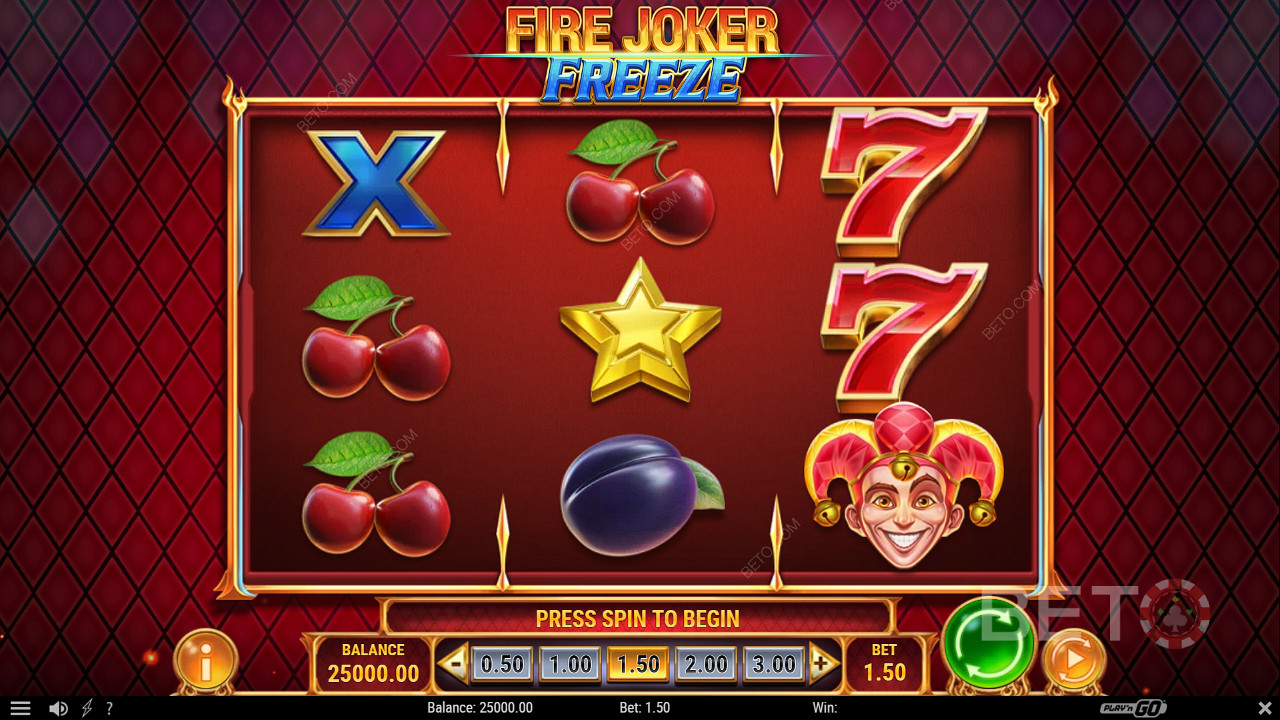 Viel Spaß mit dem klassischen Layout und den modernen Funktionen des Fire Joker Freeze Slots