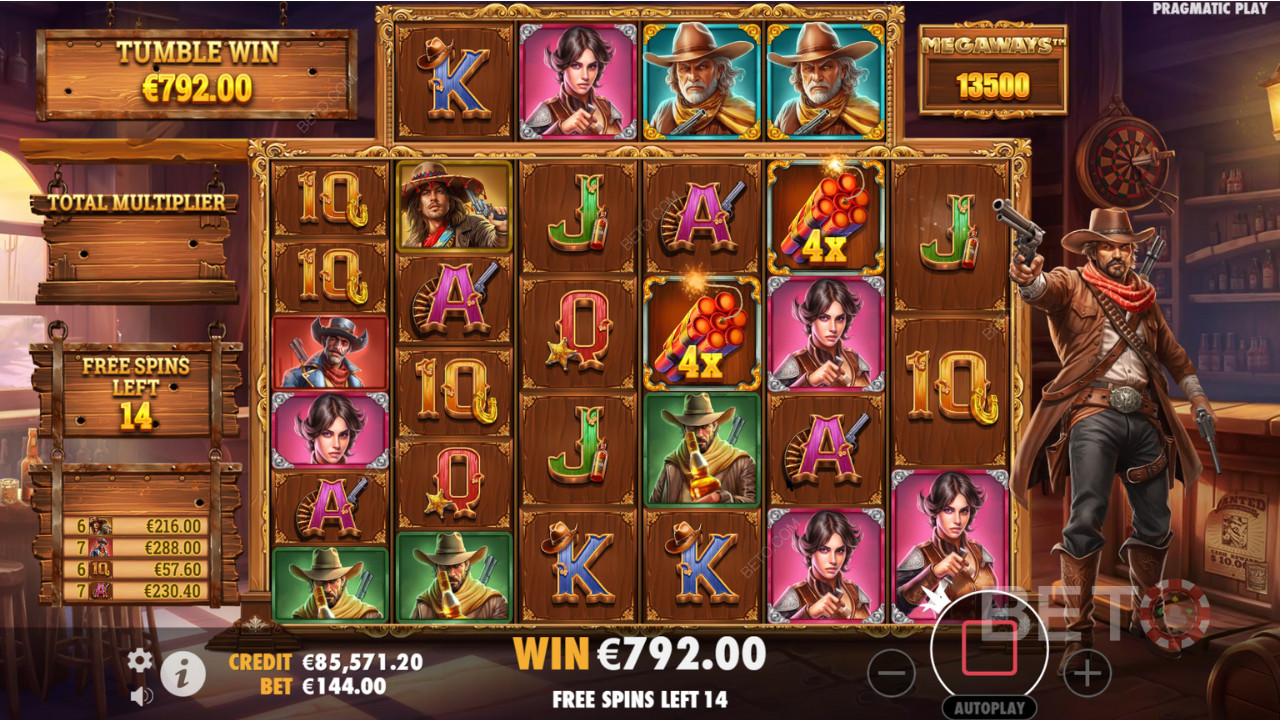 Gewinnen Sie das 5.000-fache Ihres Einsatzes beim Bandit Megaways Slot Online!
