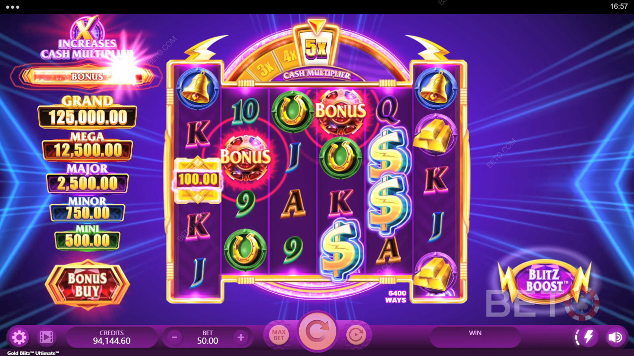 Die Bonusfunktionen in Gold Blitz Ultimate werden erklärt von Fortune Factory Studios
