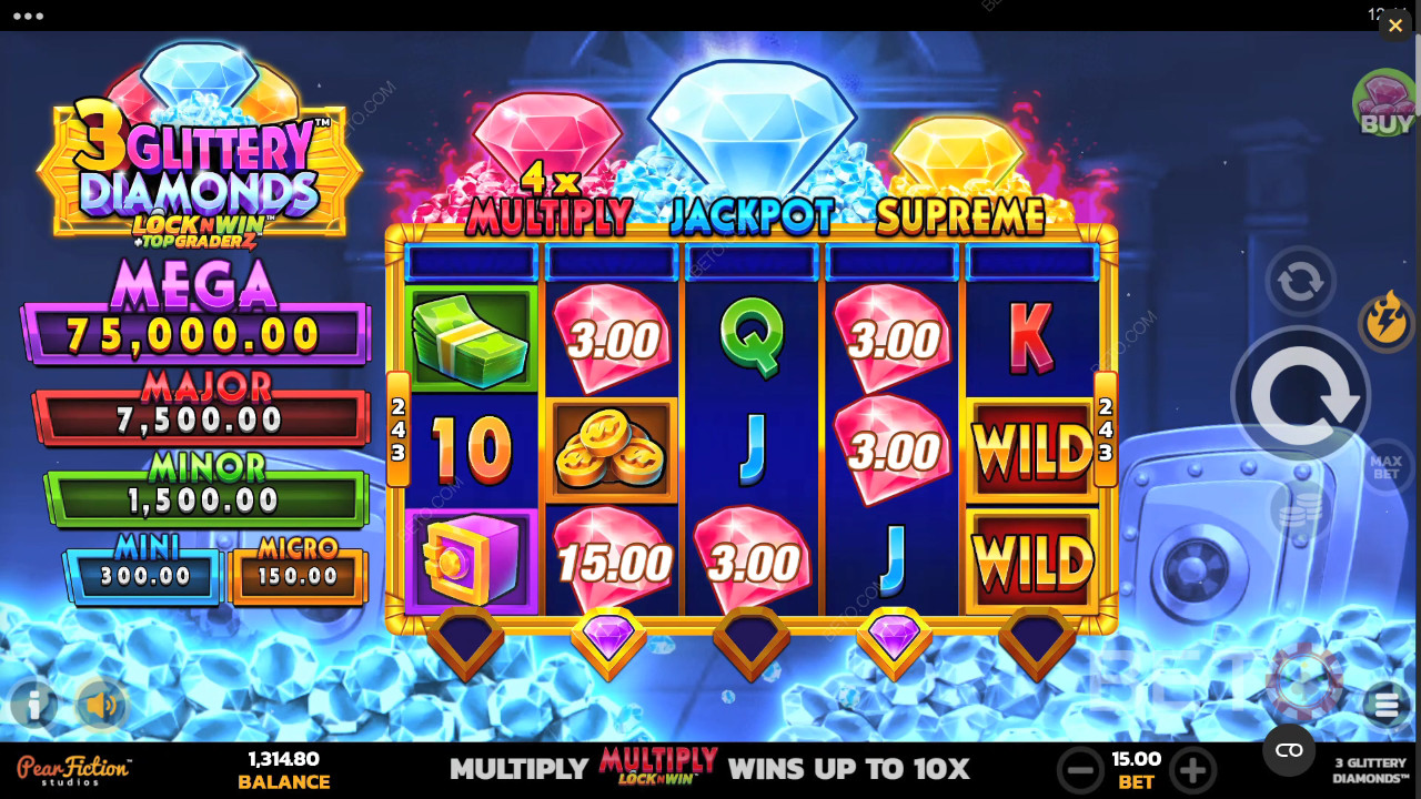 3 Glittery Diamonds Kostenlos Spielen