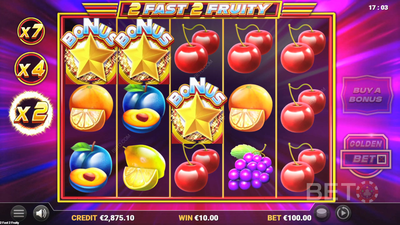 2 Fast 2 Fruity Überprüfung durch BETO Slots
