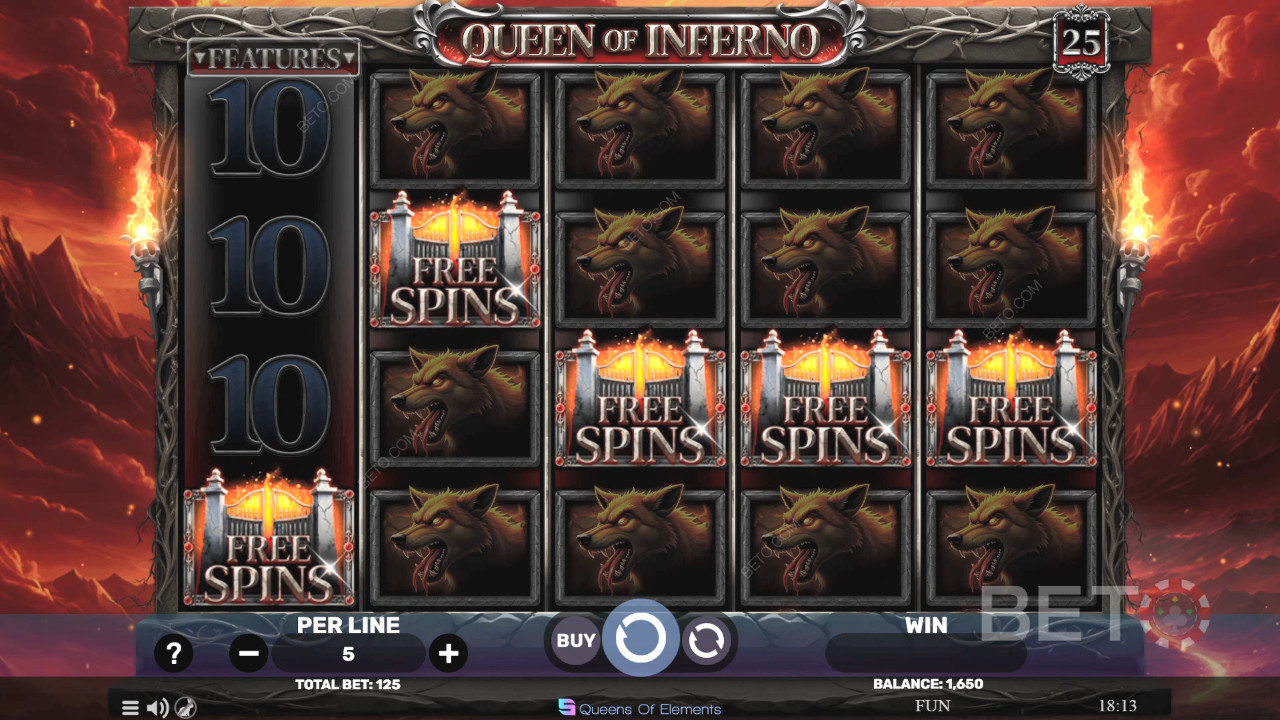Königin des Infernos Überprüfung durch BETO Slots