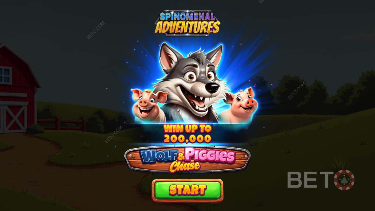 Gewinnen Sie das 2.000-fache Ihres Einsatzes im Wolf & Piggies Chase Video Slot!