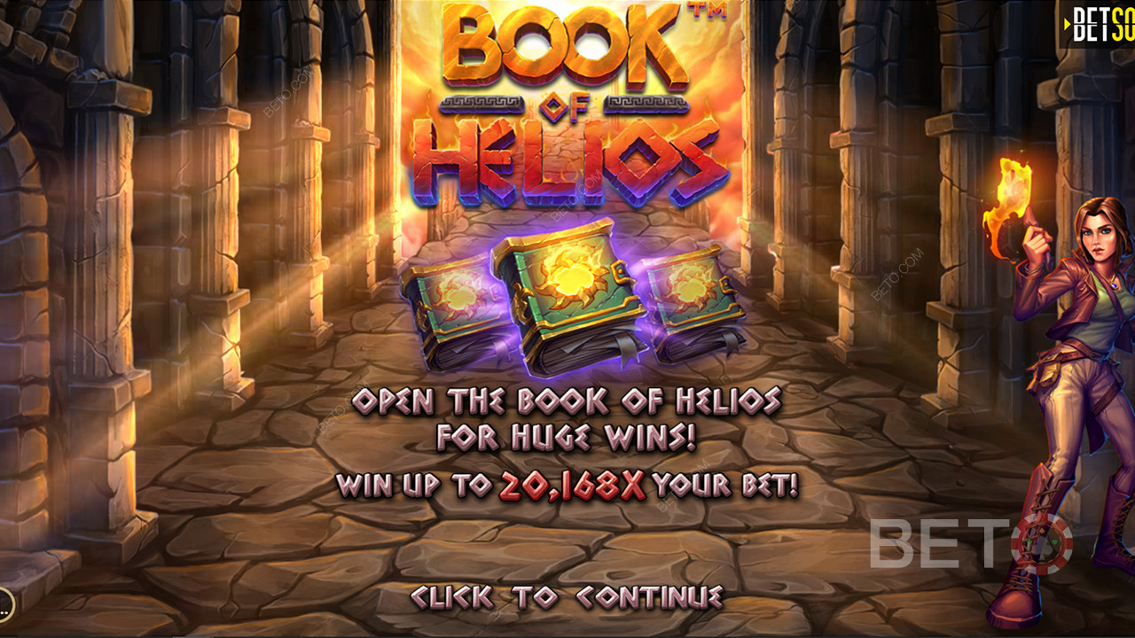 Gewinnen Sie mehr als das 20.000-fache Ihres Einsatzes beim Book of Helios-Spielautomaten