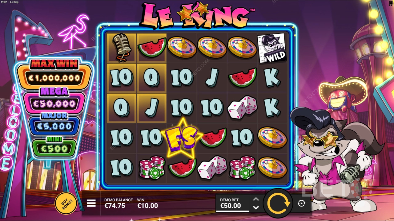 Thema und Gestaltung: Vegas Nachtleben Extravaganza