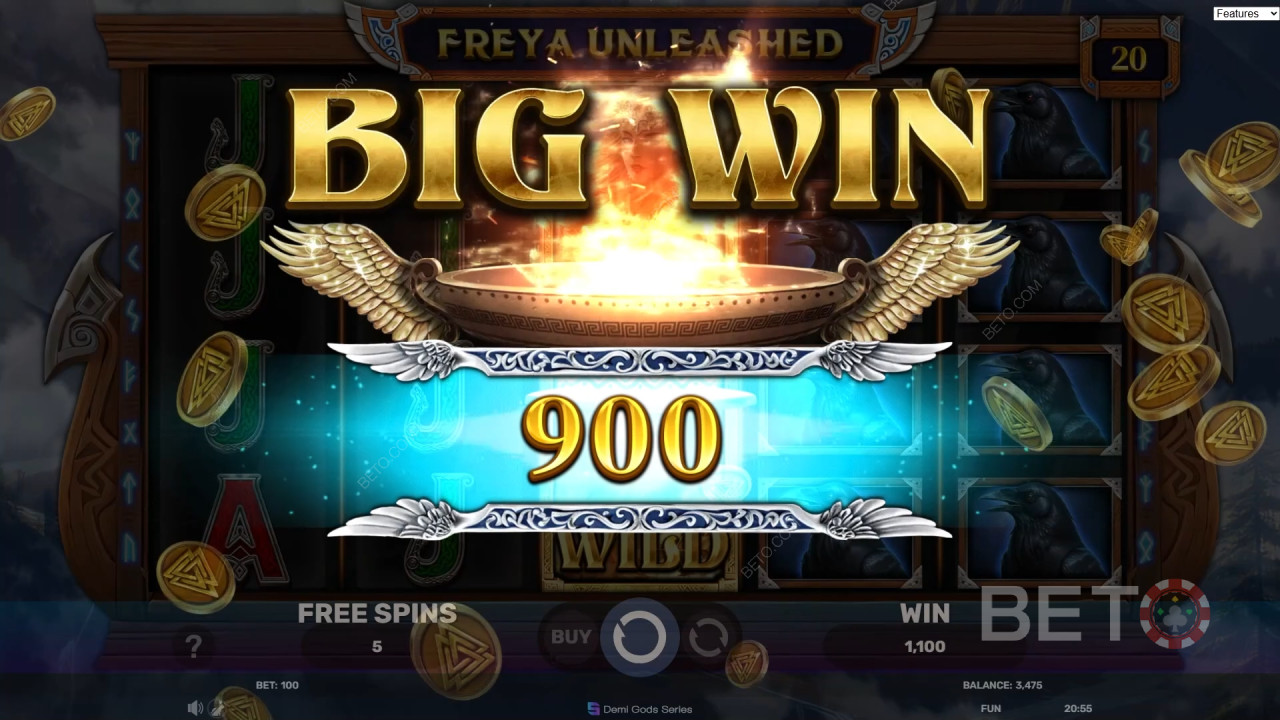 Gewinnen Sie das 3.000-fache Ihres Einsatzes im Freya Unleashed Online Slot!