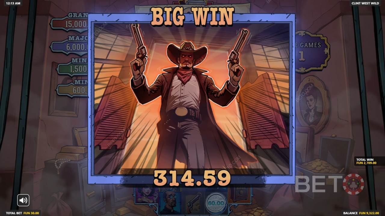 Gewinnen Sie das 5.000-fache Ihres Einsatzes beim Clint Westwild Slot!