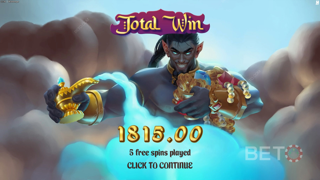 Gewinnen Sie das 10.000-fache Ihres Einsatzes im Wishbringer Slot!