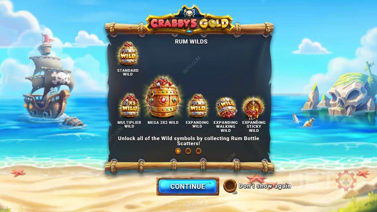 Bonusfunktionen in Crabby