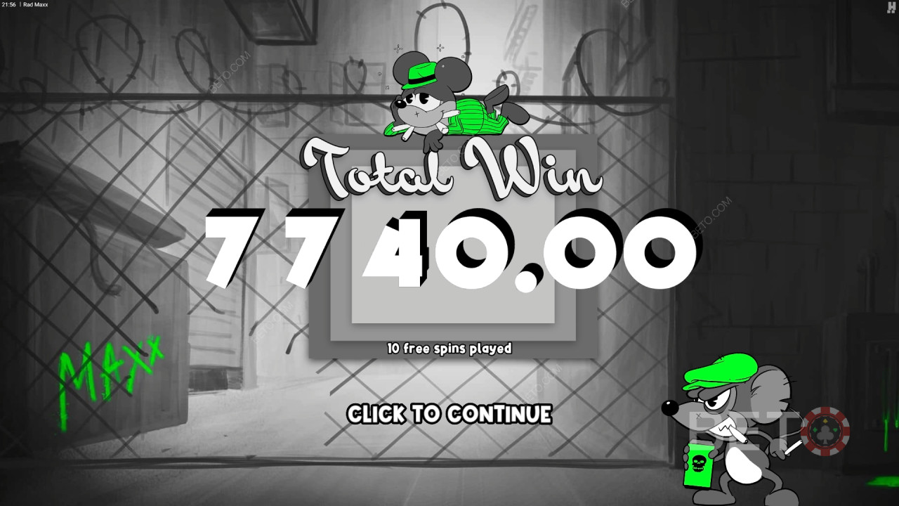Gewinnen Sie das 12.500-fache Ihres Einsatzes beim Rad Maxx Online Slot!