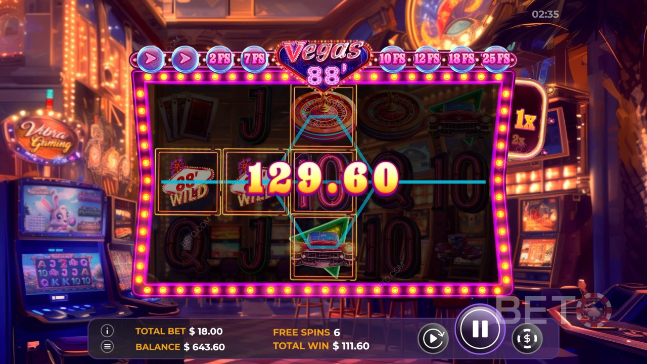 Wie man Vegas 88 von Vibra Gaming spielt