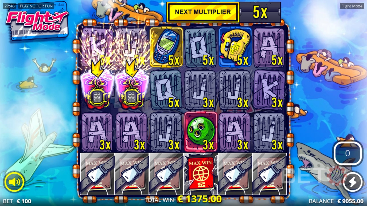 Gewinnen Sie das 5.051-fache Ihres Einsatzes in der Flight Mode Slot Machine!