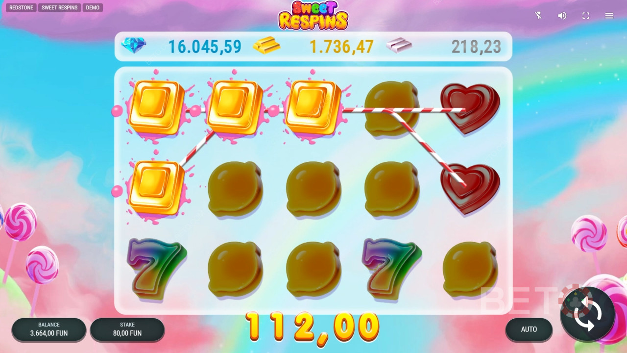 Thema und Design: Lebendiges Candyland-Vergnügen