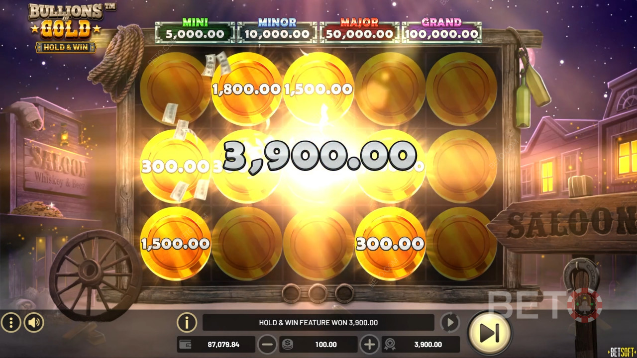 Gewinnen Sie das 5.000-fache Ihres Einsatzes im Bullions of Gold Online Slot!
