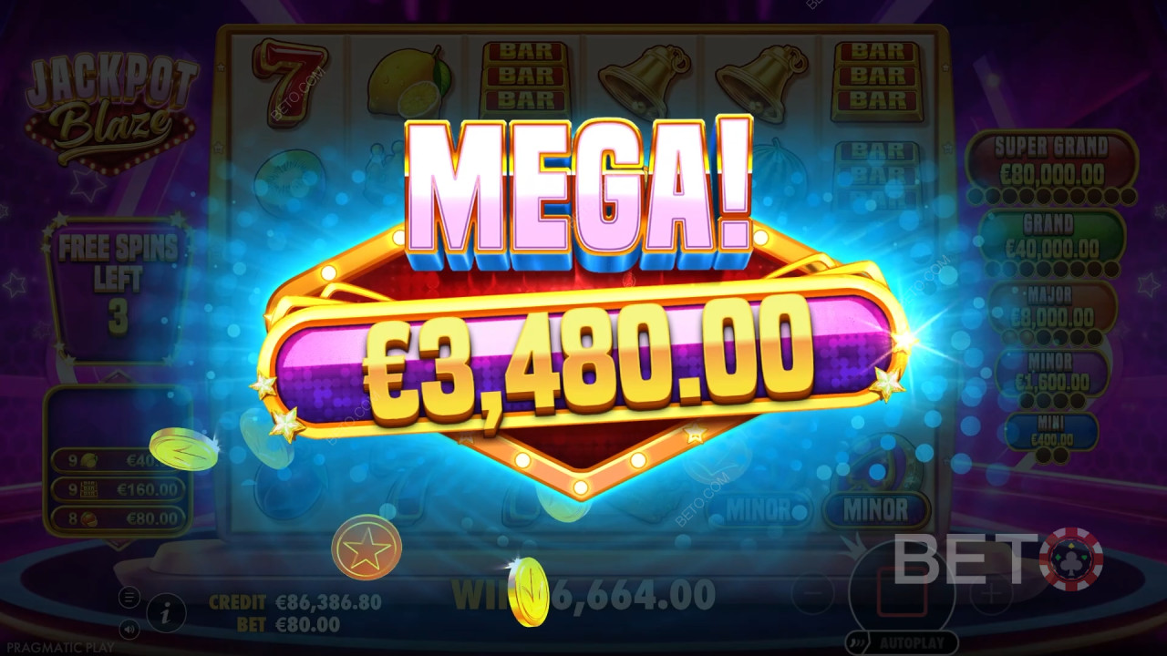 Die Bonusfunktionen in Jackpot Blaze werden erklärt von Pragmatic Play