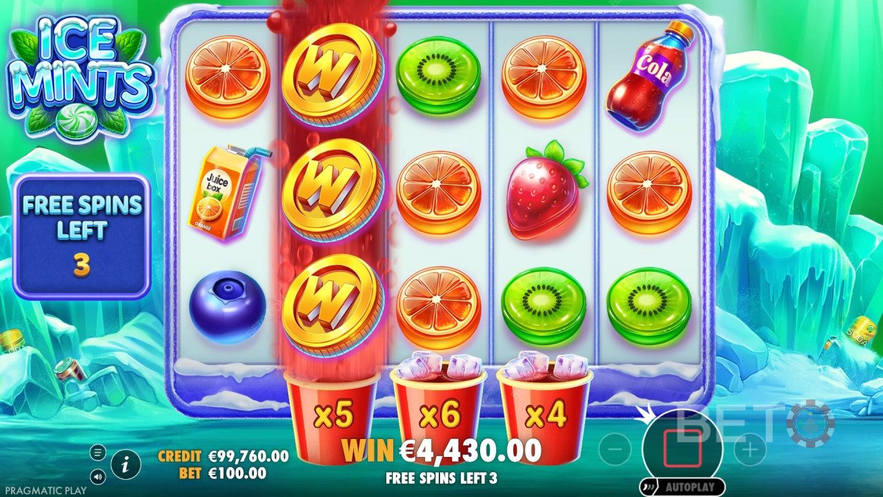 Gewinnen Sie das 10.000-fache Ihres Einsatzes im Ice Mints Slot Online!