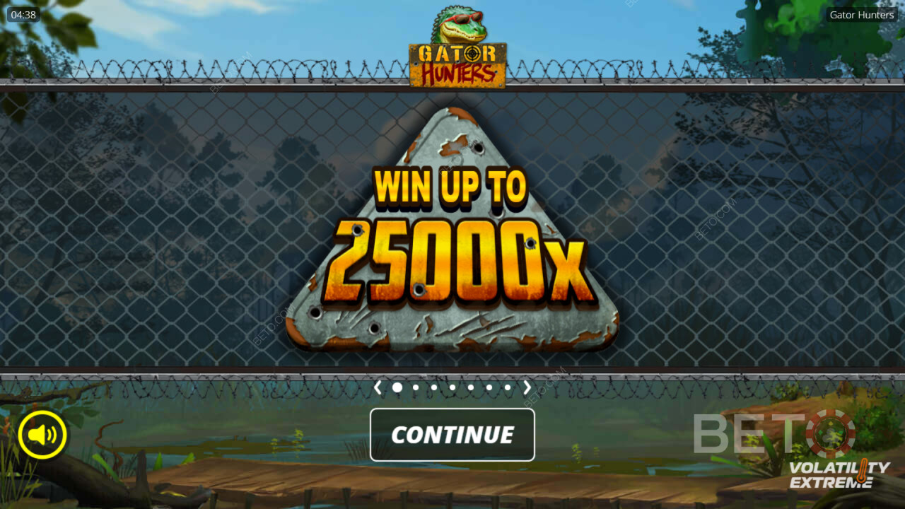 Gewinne das 25.000-Fache deines Einsatzes beim Gator Hunters-Slot!