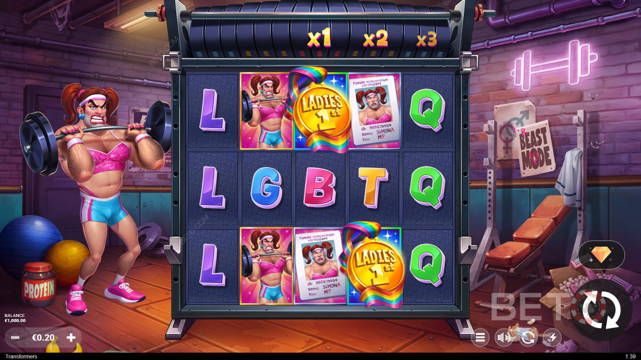 Thema und Design: Cartoonish Gym Theme