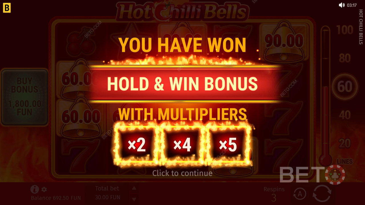 Bonus Features erklärt in Hot Chilli Bells von BGaming