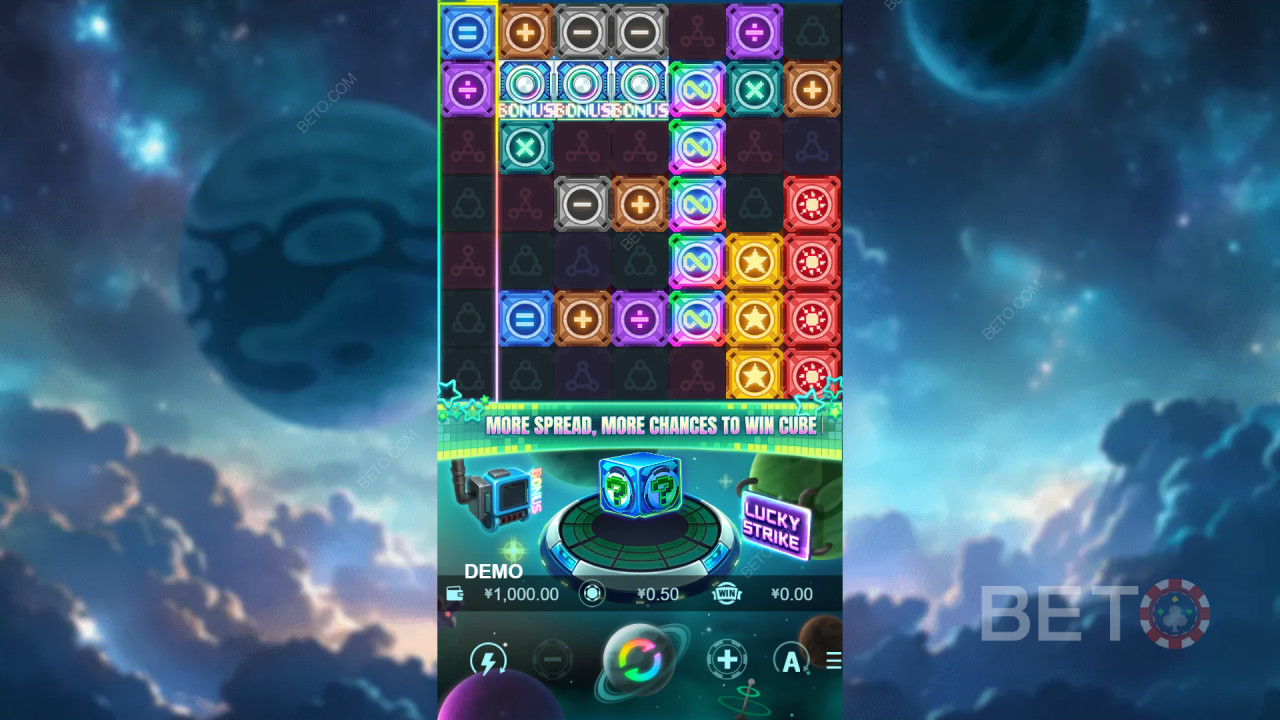 Erklärte Bonusfunktionen in Cube? von PlayStar