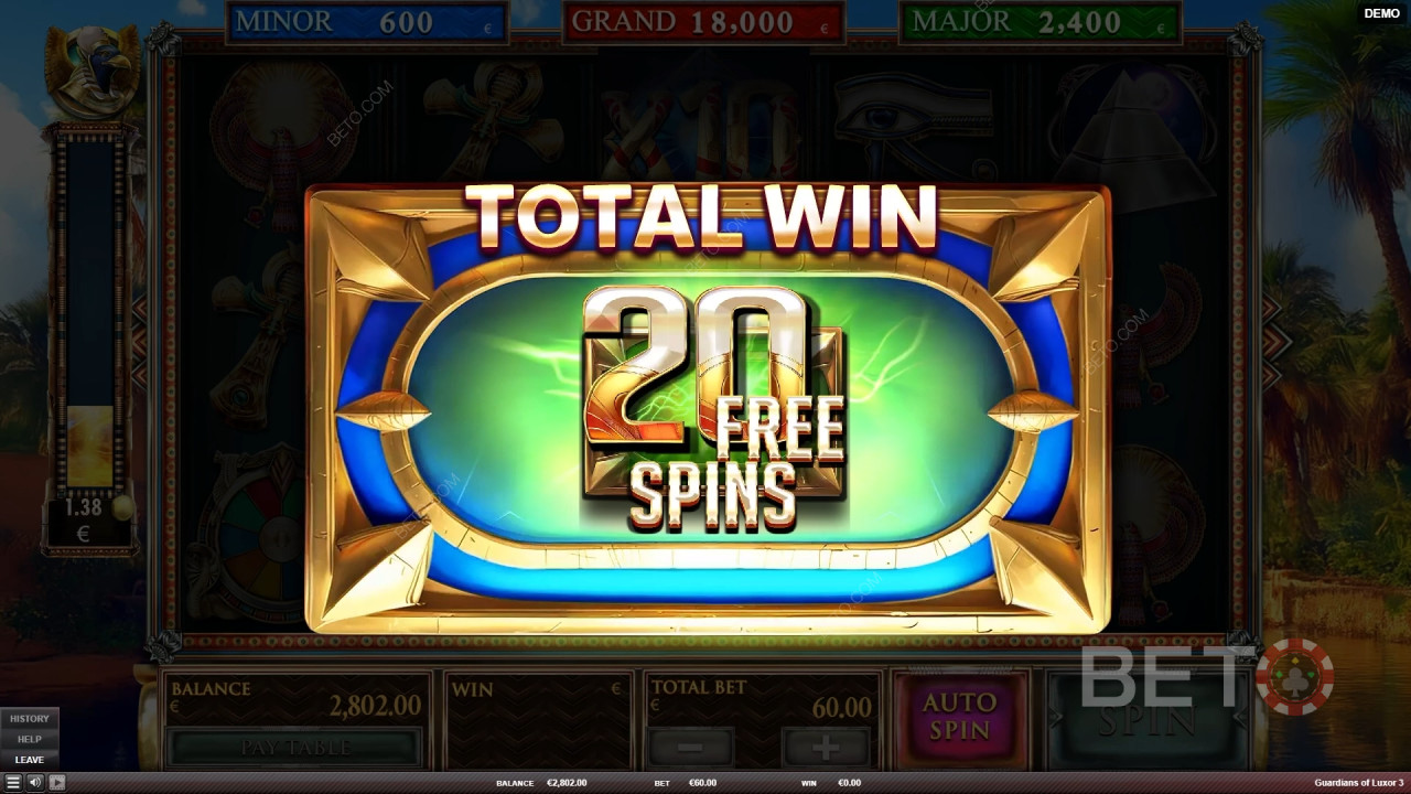 Gewinnen Sie das 2.000-Fache Ihres Einsatzes beim Slot „Guardians of Luxor 3“!