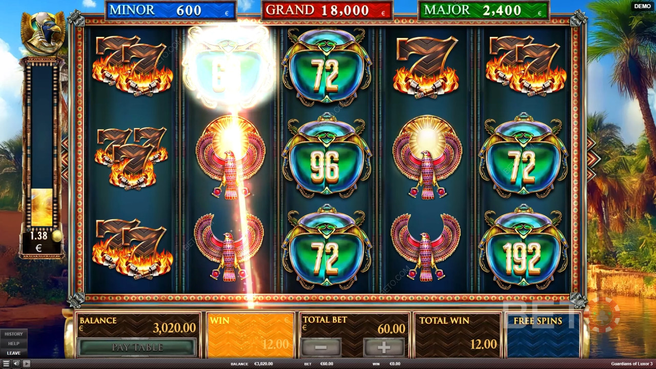 Rezension zu „Guardians of Luxor 3“ von BETO Slots