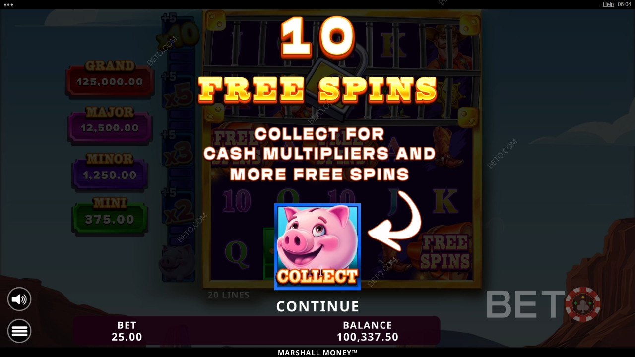 Gewinnen Sie das 15.472fache Ihres Einsatzes im Marshall Money Slot!