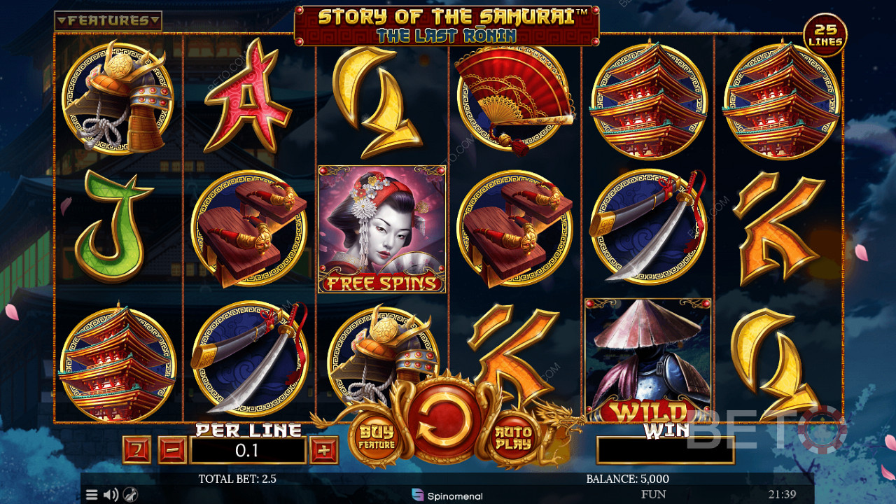 Genießen Sie häufige Gewinne am Spielautomaten Story of The Samurai The Last Ronin