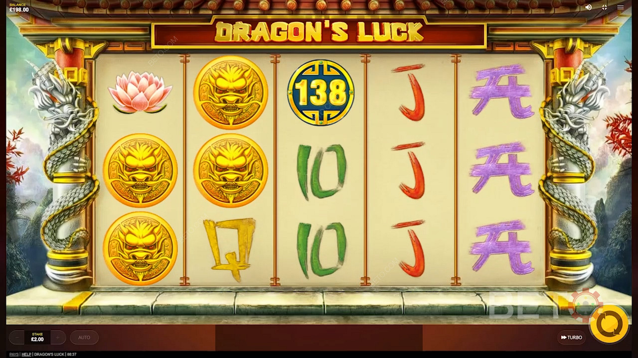 Lassen Sie sich auf eine geheimnisvolle Odyssee ein, die in der orientalischen Folklore des Spielautomaten Dragon