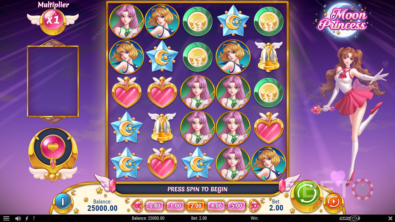 Genießen Sie das niedliche und fesselnde Thema des Spielautomaten Moon Princess