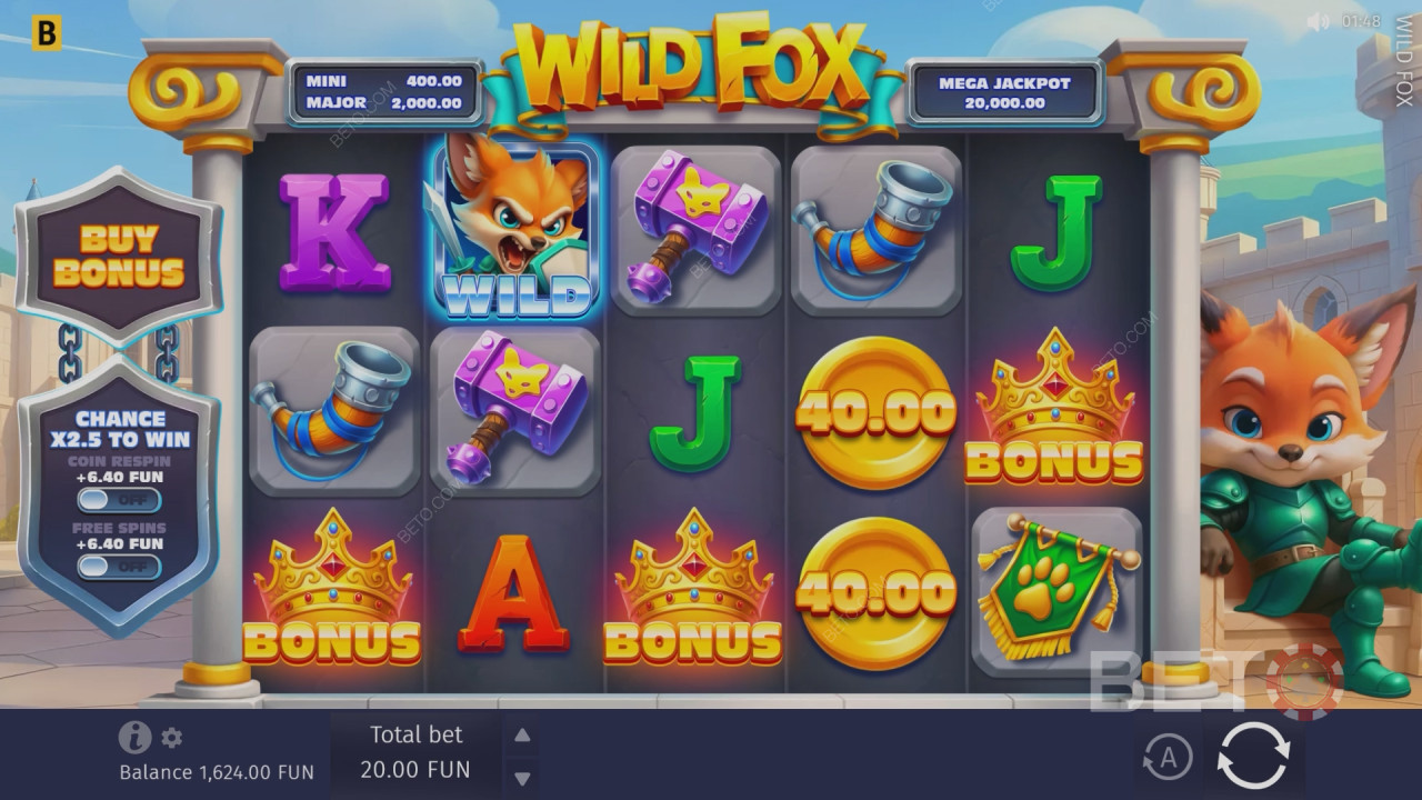 „Wild Fox“-Rezension von BETO Slots