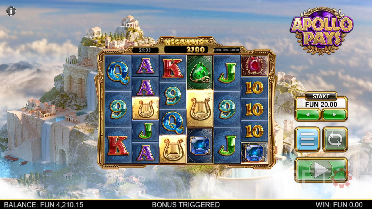 Apollo Pays Megaways Überprüfung durch BETO Slots