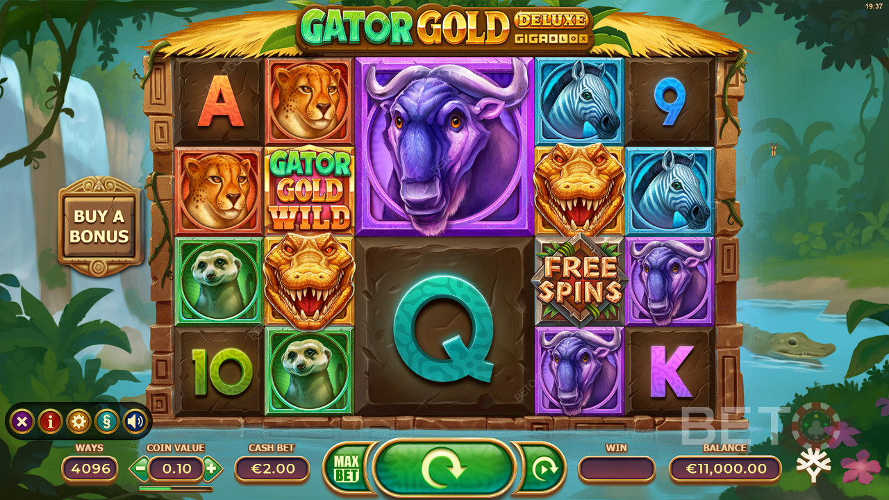 Gator Gold Deluxe Gigablox Überprüfung durch BETO Slots