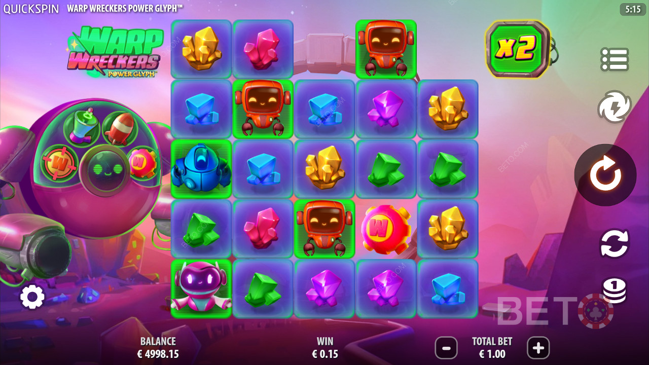 Warp Wreckers Power Glyph Überprüfung durch BETO Slots