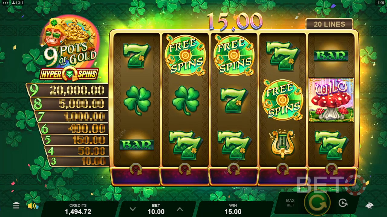 9 Pots of Gold HyperSpins Überprüfung durch BETO Slots