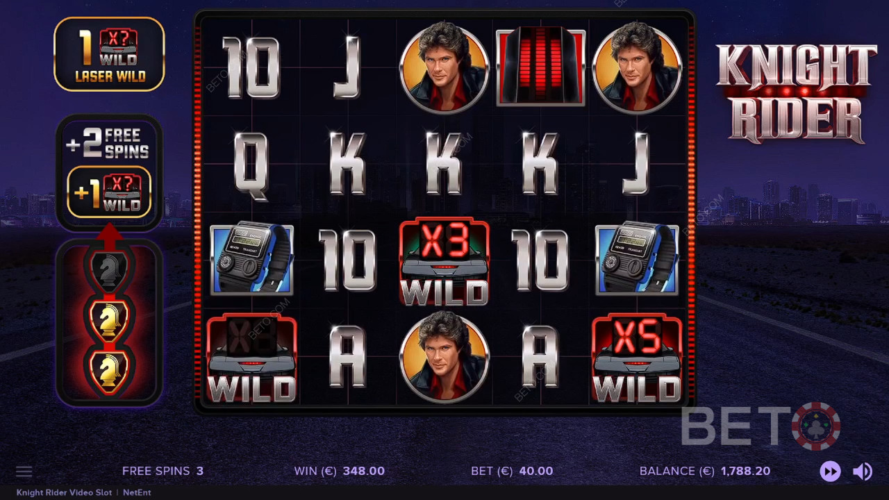 Knight Rider Überprüfung durch BETO Slots