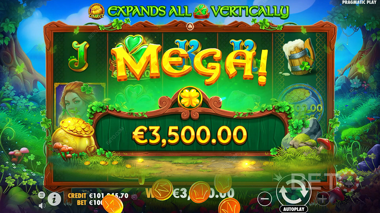 Gewinnen Sie das 5.000-fache Ihres Einsatzes in der Clover Gold Slot Machine!