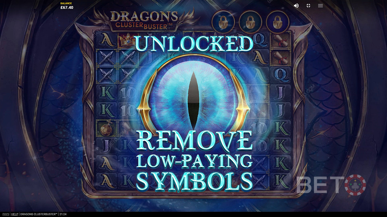 Gewinnen Sie das 7.777-fache Ihres Einsatzes in der Dragons Clusterbuster Slot Machine!