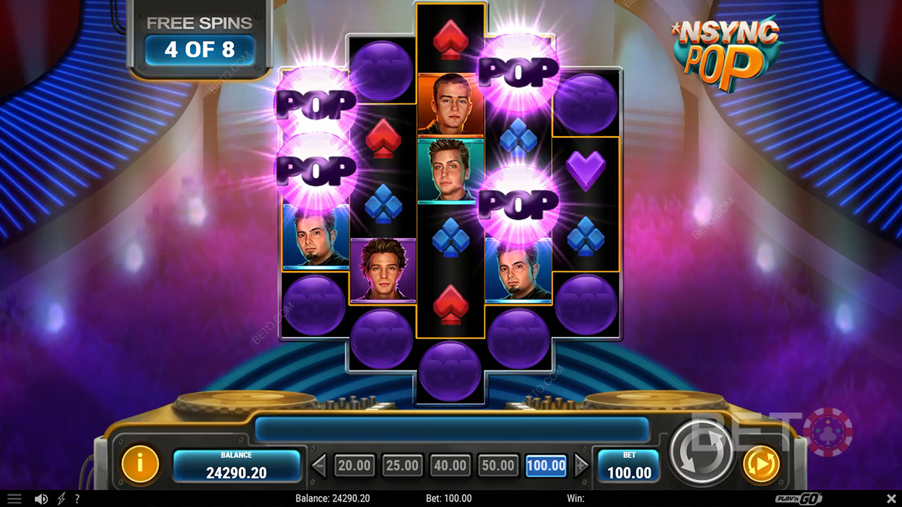 NSYNC Pop Überprüfung durch BETO Slots