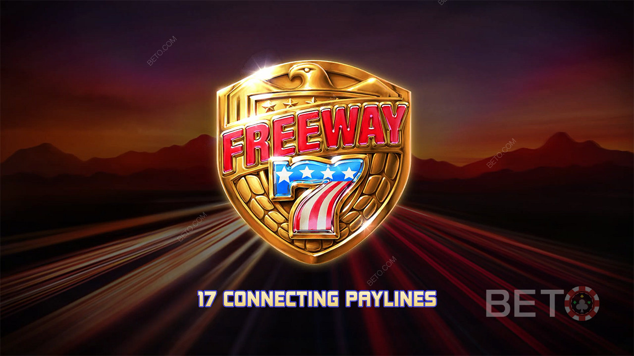 17 Gewinnlinien verhelfen Ihnen zu mehr Gewinnen am Freeway 7-Spielautomaten